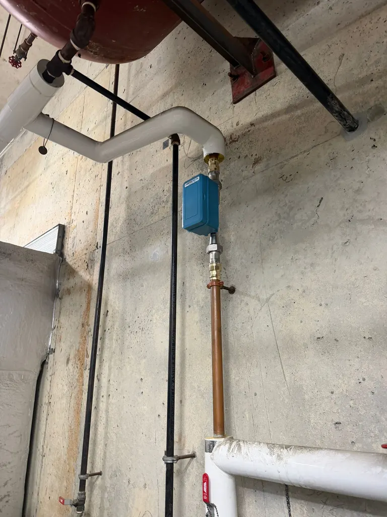 Ultrasonic meter: Mechanical room supply